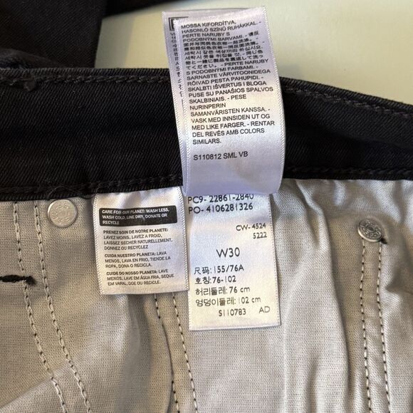 NWT Levi's Wedgie Fit Jeans Women's W30 Button Fly Black High Rise Denim - Picture 7 of 9